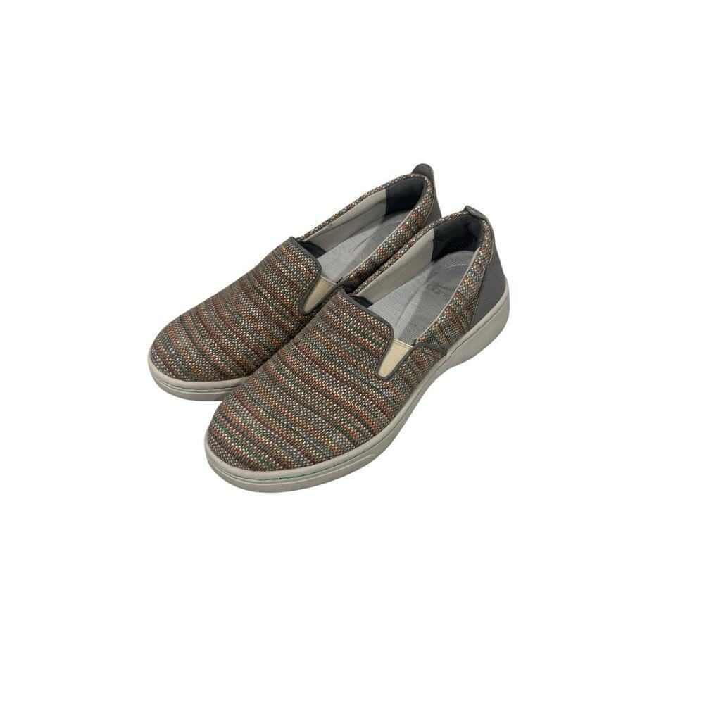 Dansko Belle Round Toe Slip On Flat Womens Size 8 38 4700212424 Beige Multi